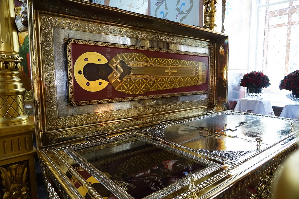 The relics of St. Innocenty of Irkuck in Znamienski monastery in Irkuck