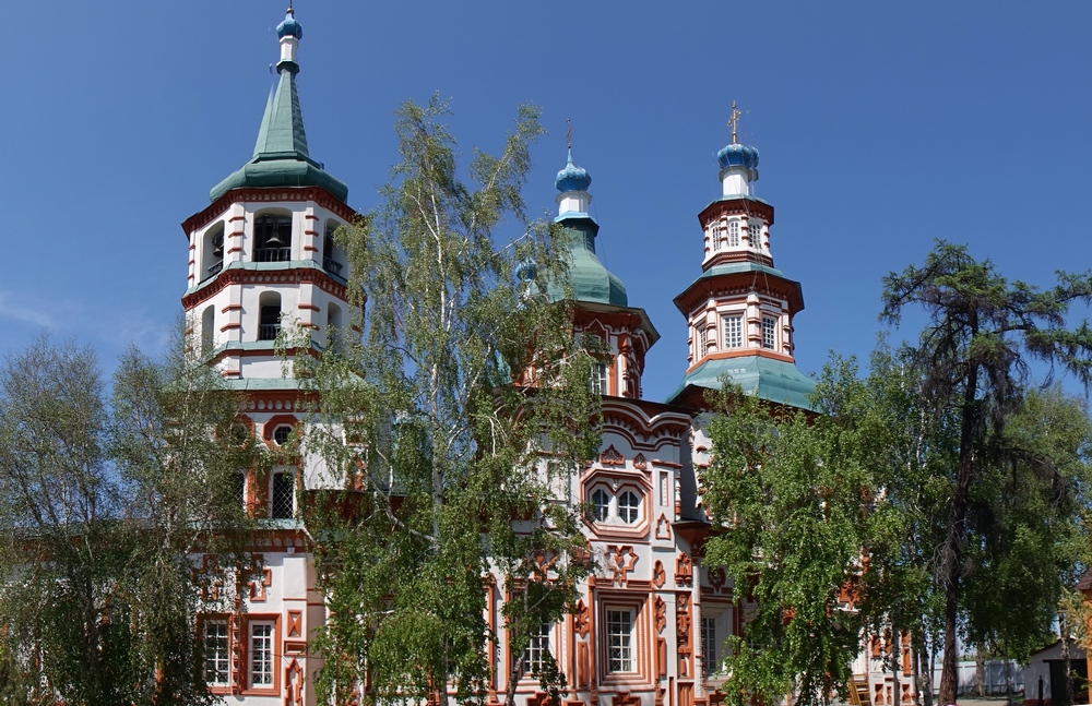 Elevation of the Holy Cross church in Irkuck