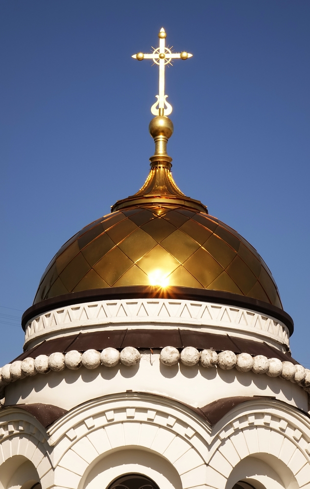 The dome of the chapel of Kazan icon of Mother of God in Irkuck