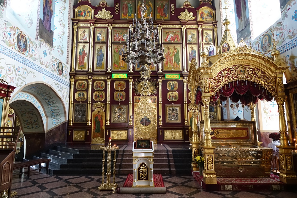 The main church of Znamienskij Monastery in Irkuck