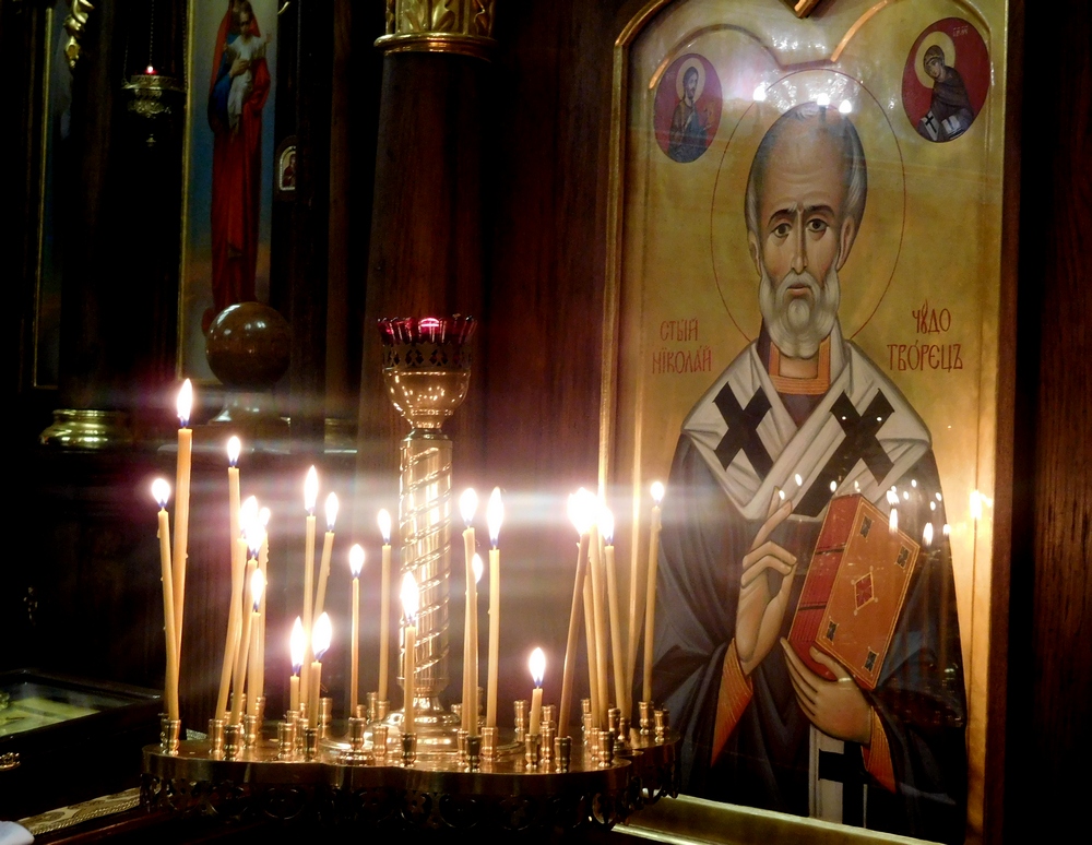 St. Nicholas icon from Orthodox church in Gdańsk