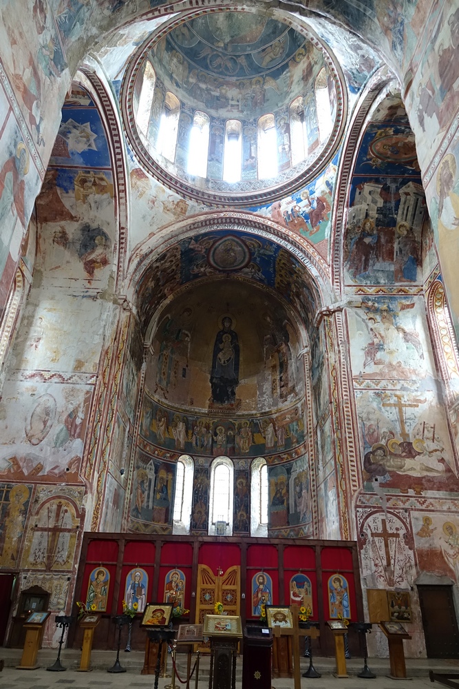 Frescoes in the main church of Gelati monastery