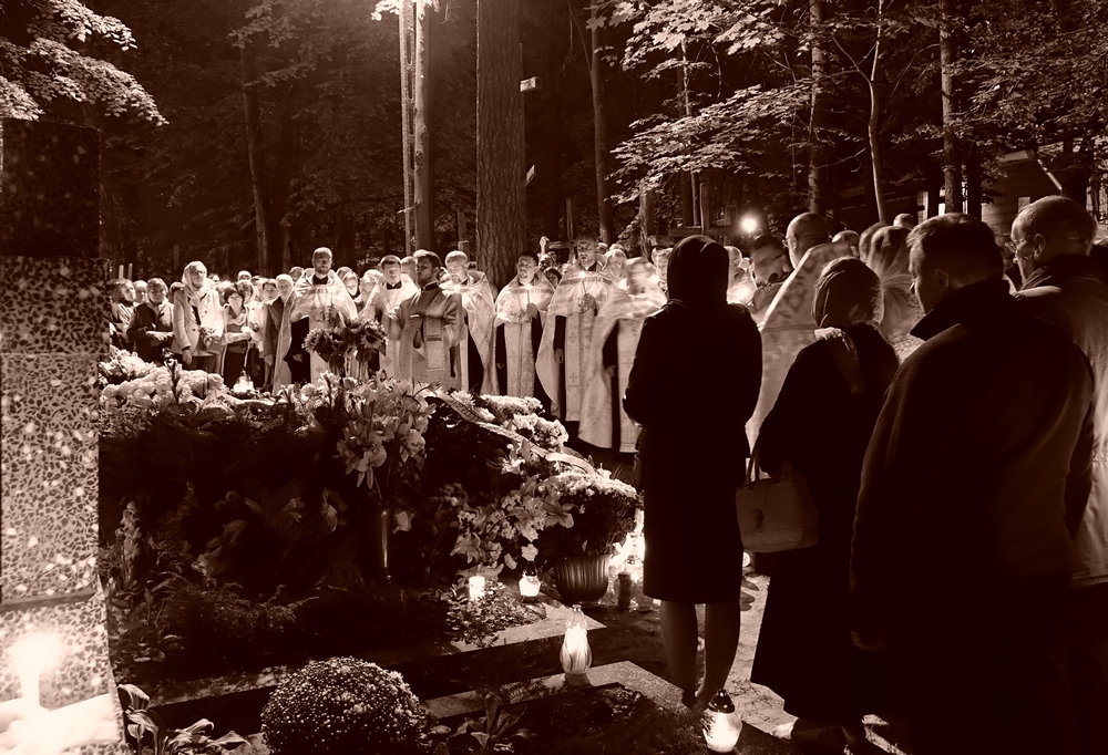 The prayer for departed in Grabarka monastery