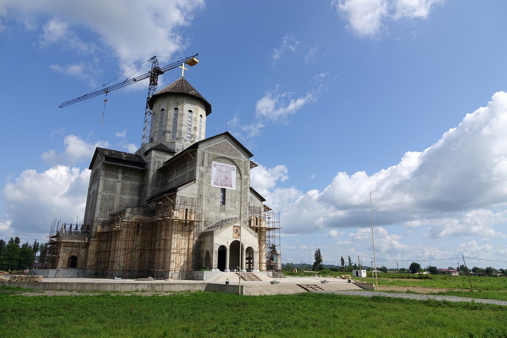 The new Orthodox cathedral in Zugdidi (under constraction)