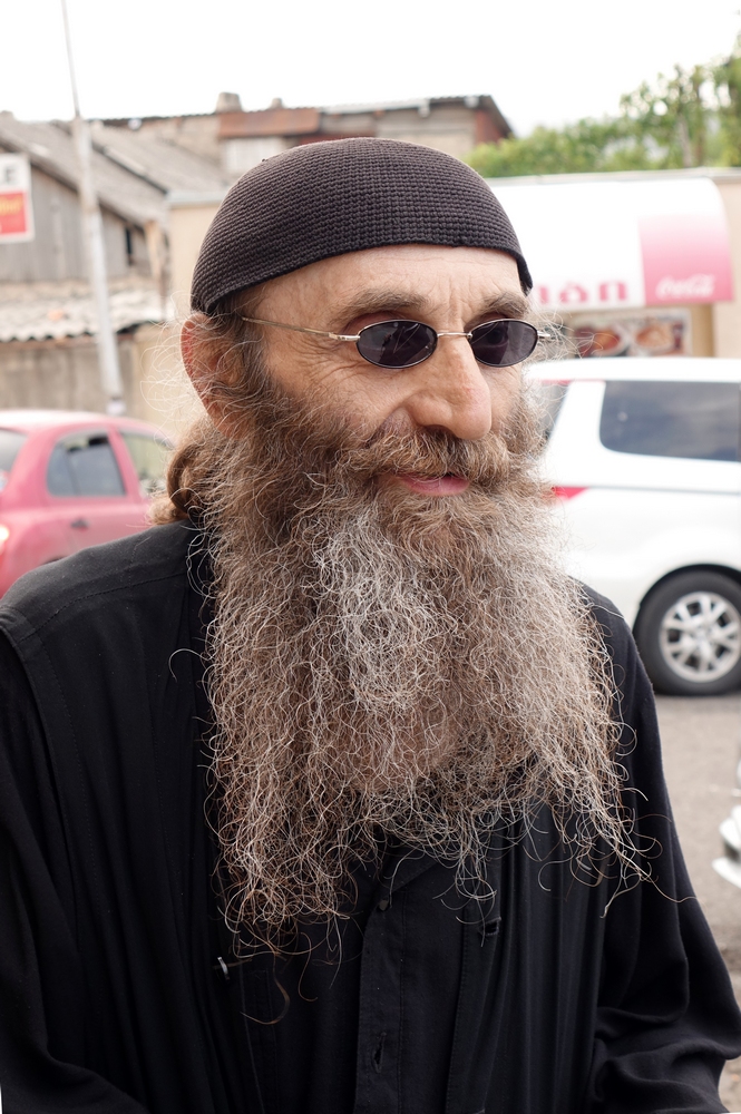 A monk from Cminda Sameba Monastery in Tbilisi