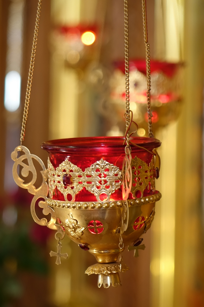 Lampadas in Holy Spirit Church in Bialystok