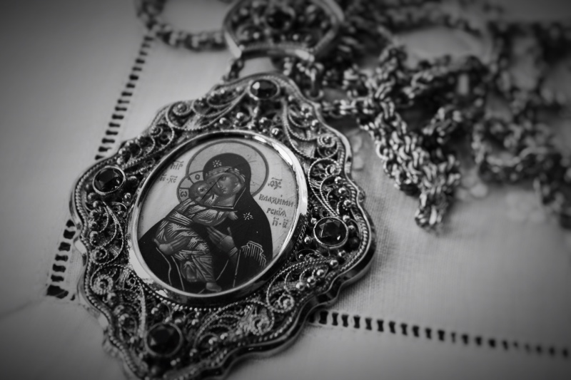 Panagia from deceased His Beatitude Vladimir, Metropolitan of Kiev and all Ukraine (1992-2014)