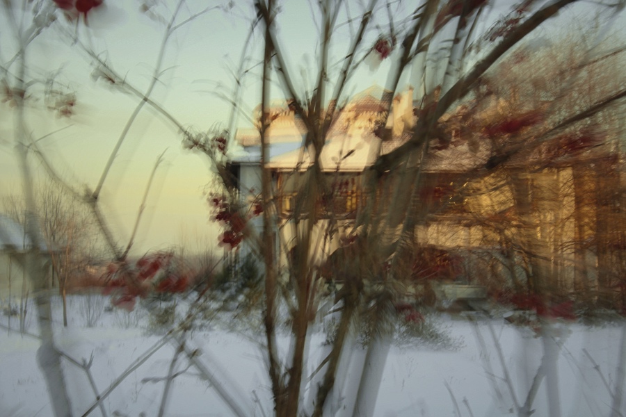 Winter in monastery