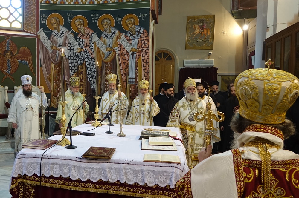 The Divine Liturgy in St. Menas cathedral in Heraklion