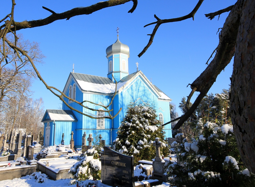 St. George Orthodox cementary church in Ryboły