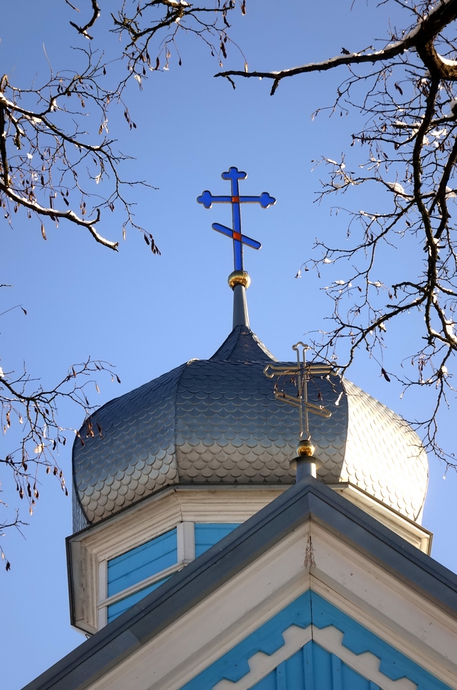 Orthodox cementary church in Ryboły