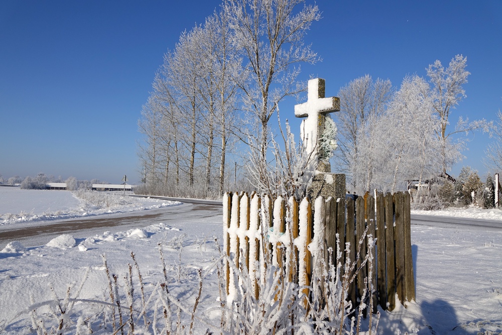 Orthodox cross close to Morze village