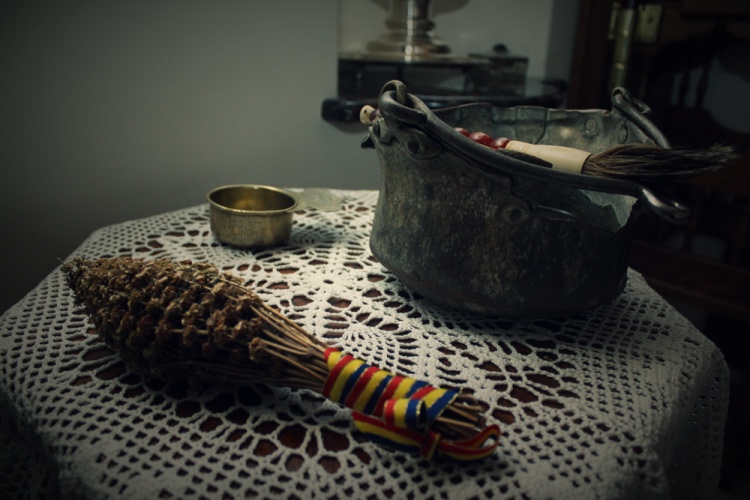 The antique bucket from the Holy Monastery of Docheiariou