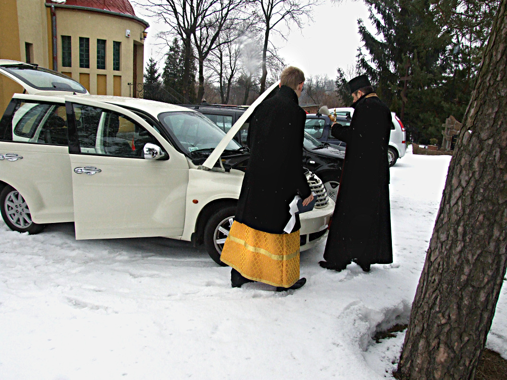 Poświęcenie samochodu.