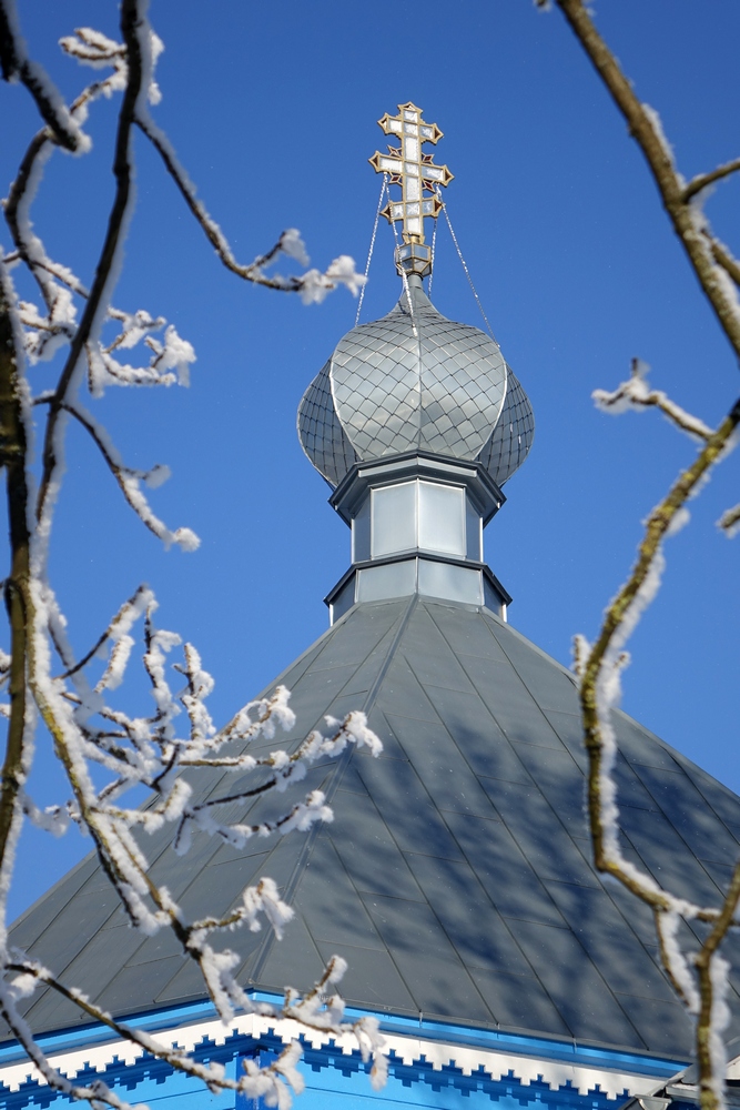 A dome of Orthodox church in Stary Kornin