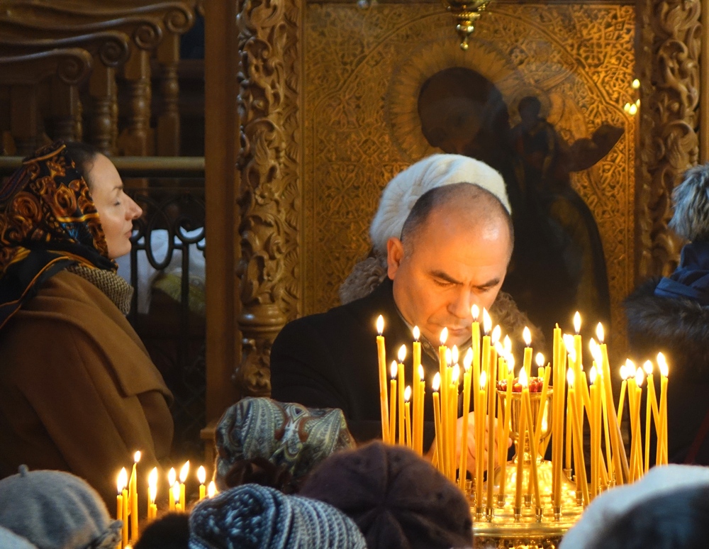 A service in Suprasl monastery
