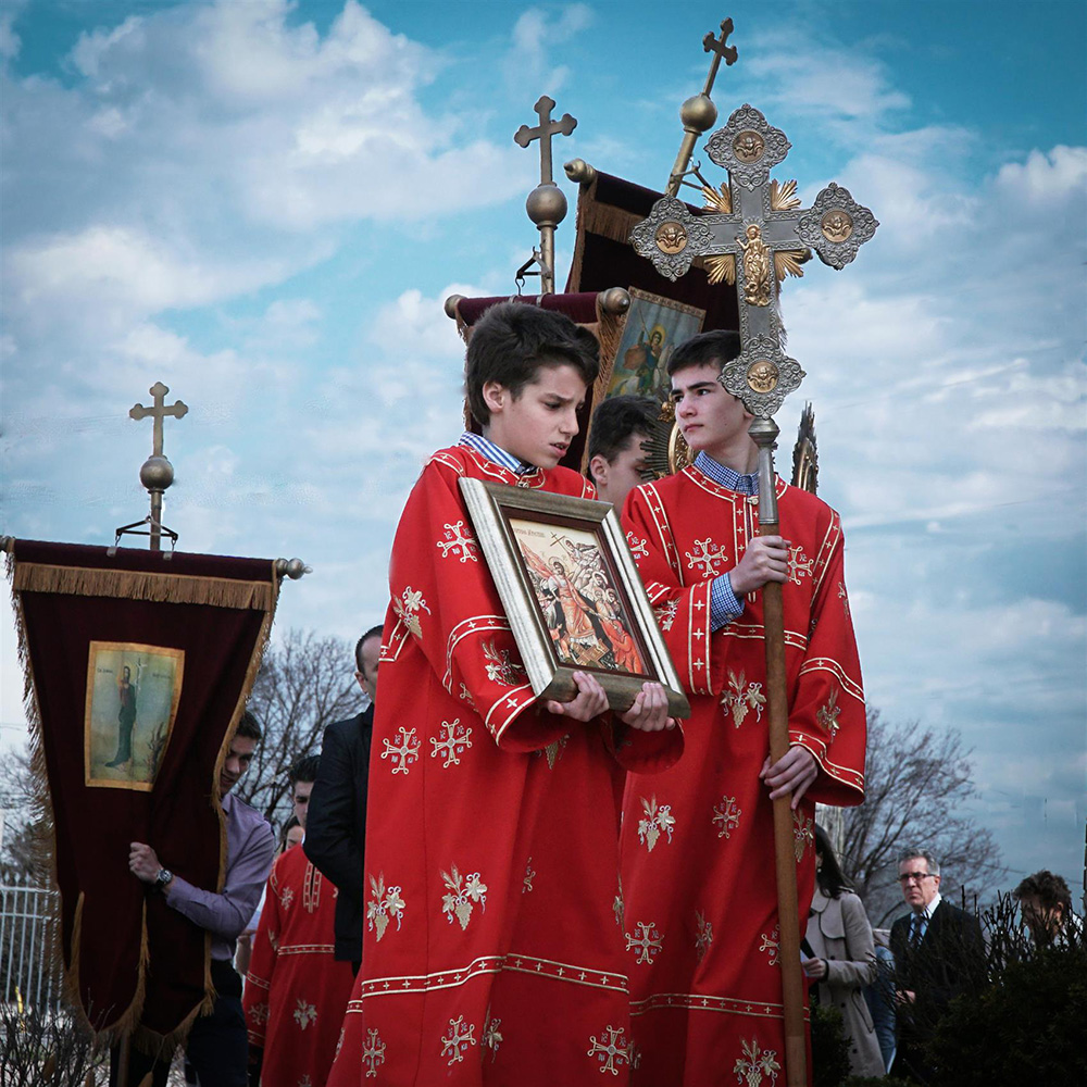 Proslava Vaskrsa u crkvi Sv.Georgije u Vaterlu,On,Kanada