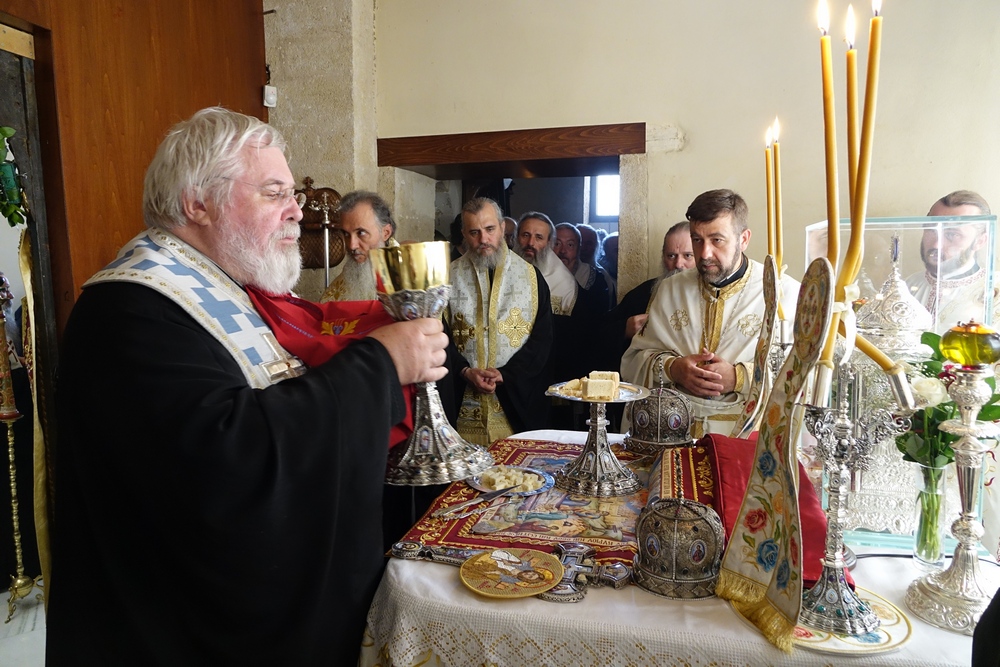 The Divine Liturgy in Gonia Monastery on Crete, 2016