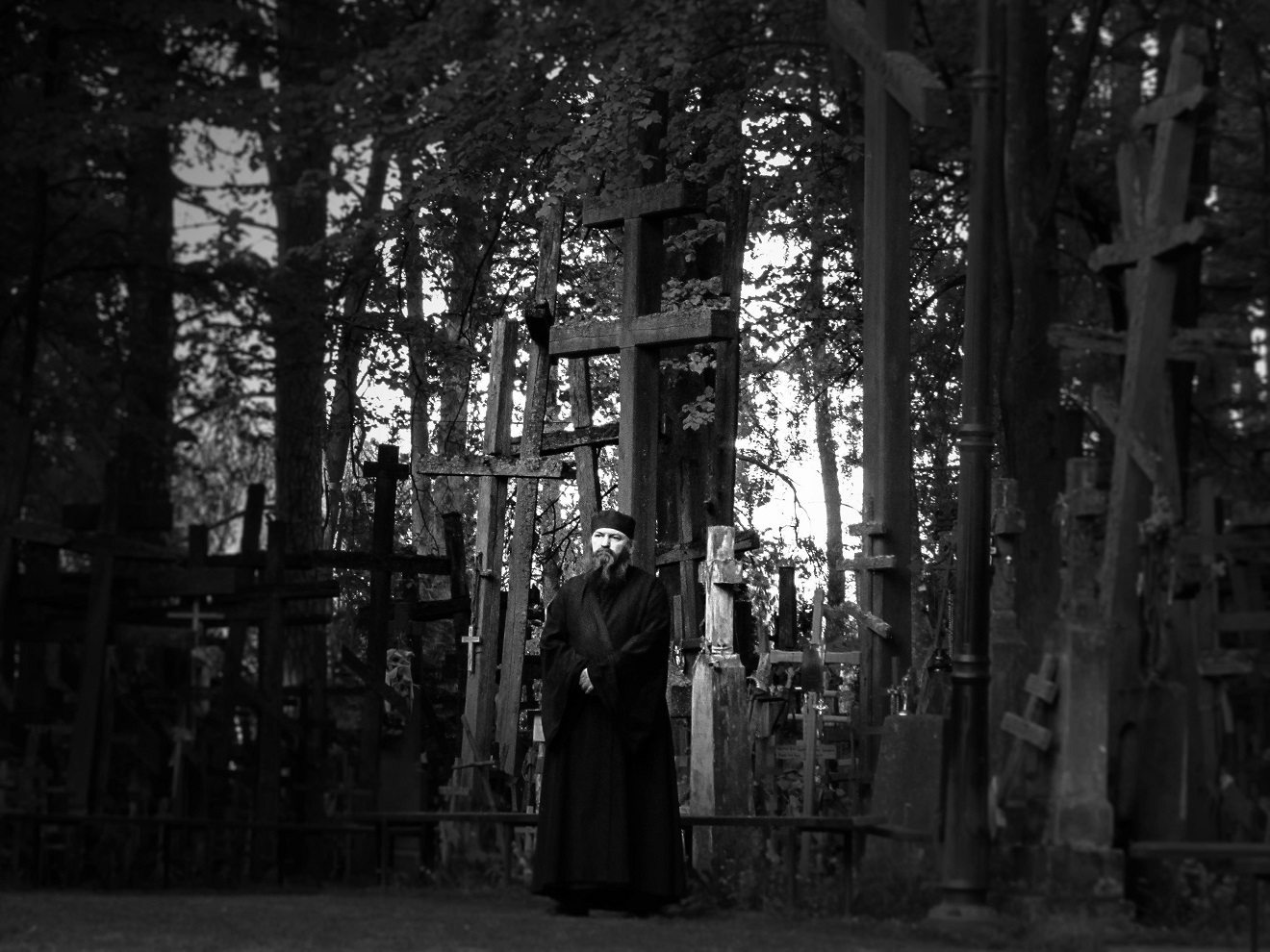 Priest and Crosses