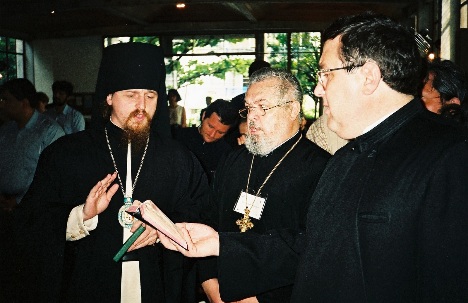 Orthodox clergy choir at a conference in Brazil, 1996 