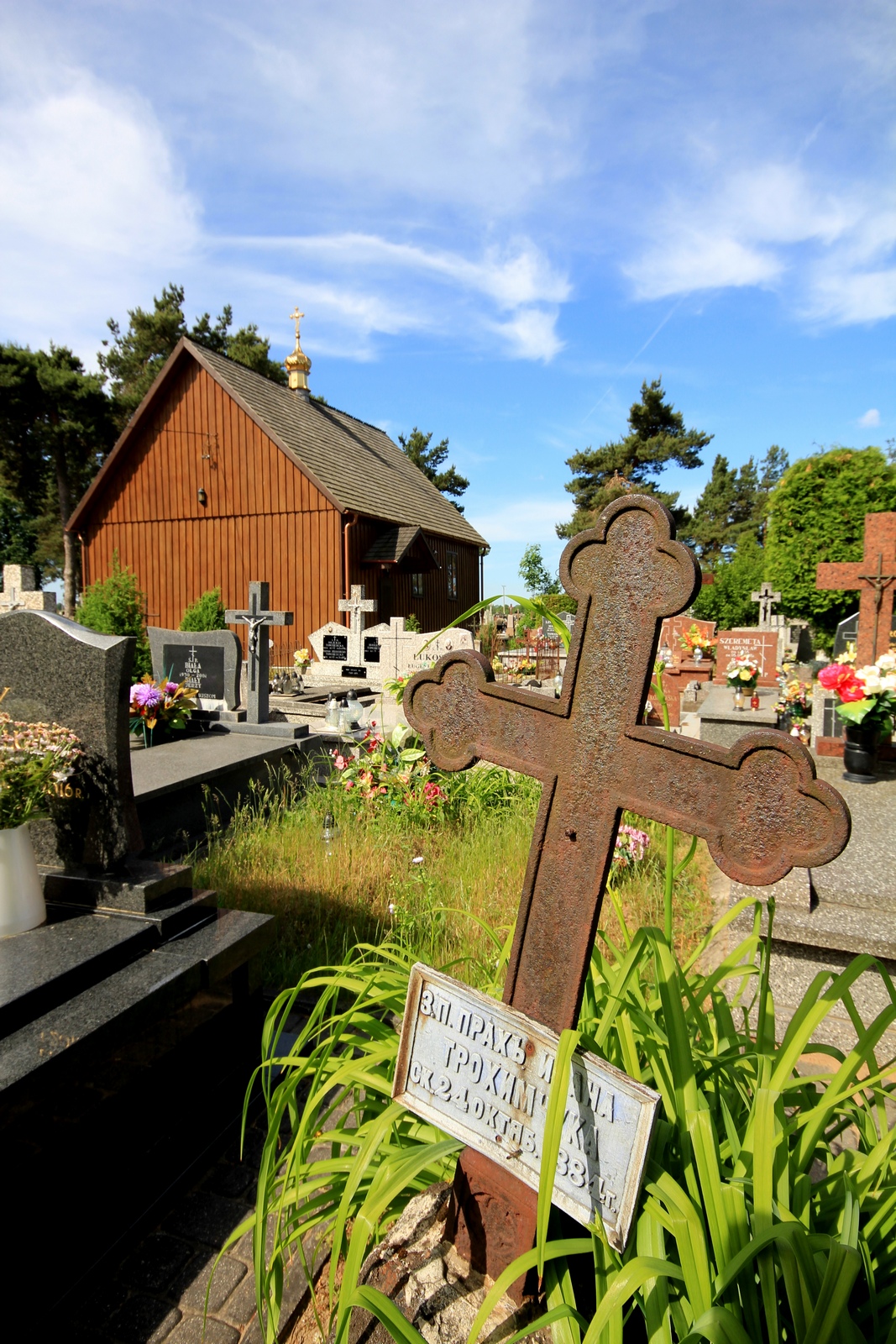 Orthodox cementary chapel in Gródek