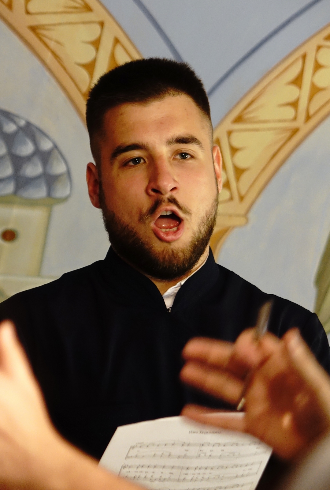 A singer from church choir