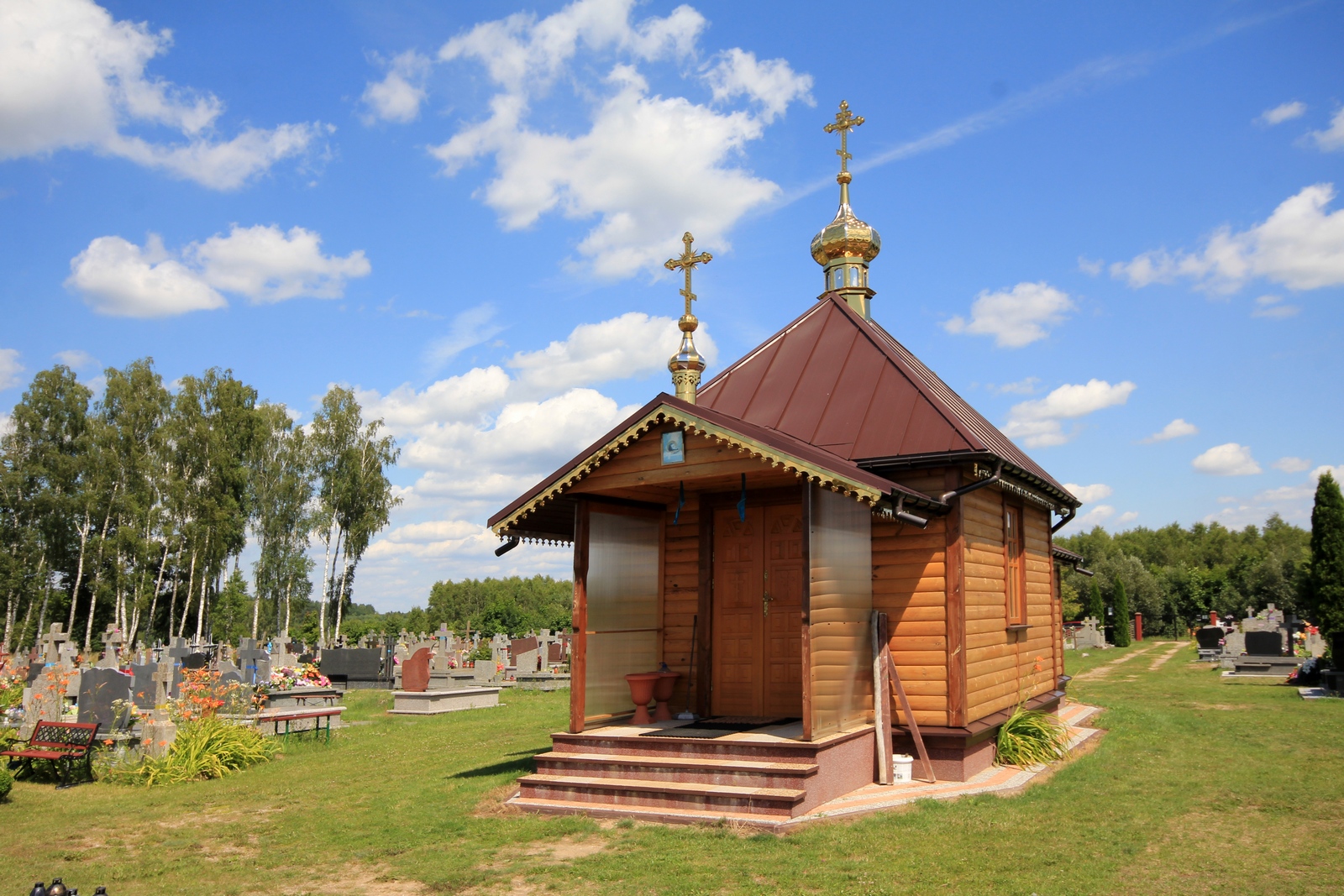 The Orthodox cementary chapel in Telatycze