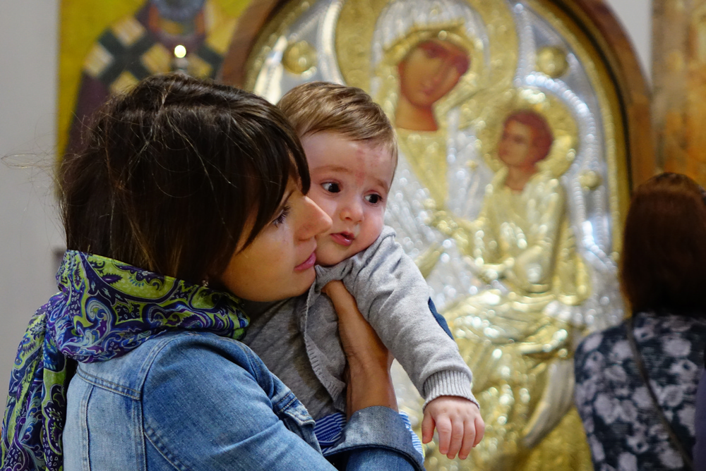 In Zugdidi cathedral...