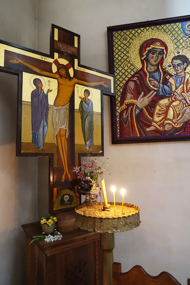 In one of Mestia&#039s Orthodox churches
