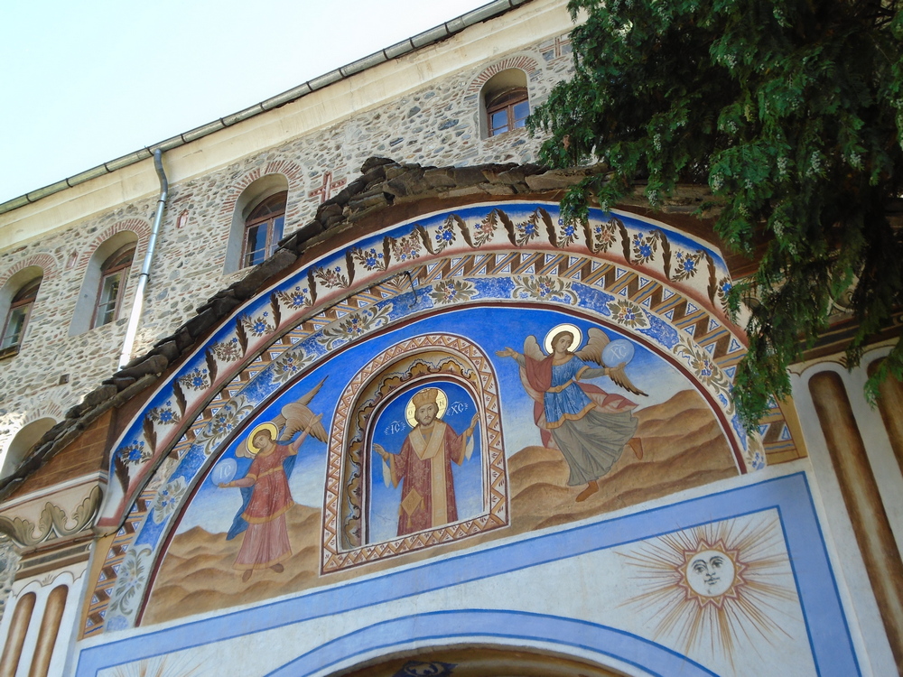  Fresco Detail of the Entrance to Rila Monastery