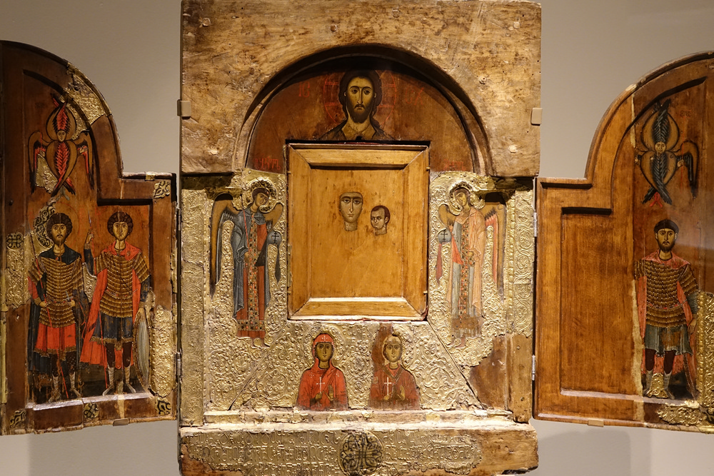 Triptich from XIII century in museum in Mestia