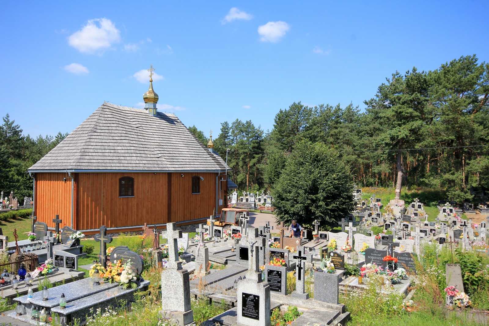 Orthodox cementary chapel in Rogawka