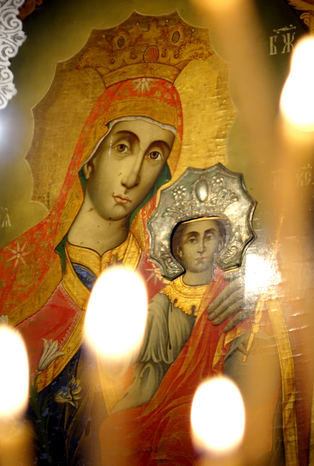 The Mother of God icon in St. Michael Archangel Orthodox church in Skandalato