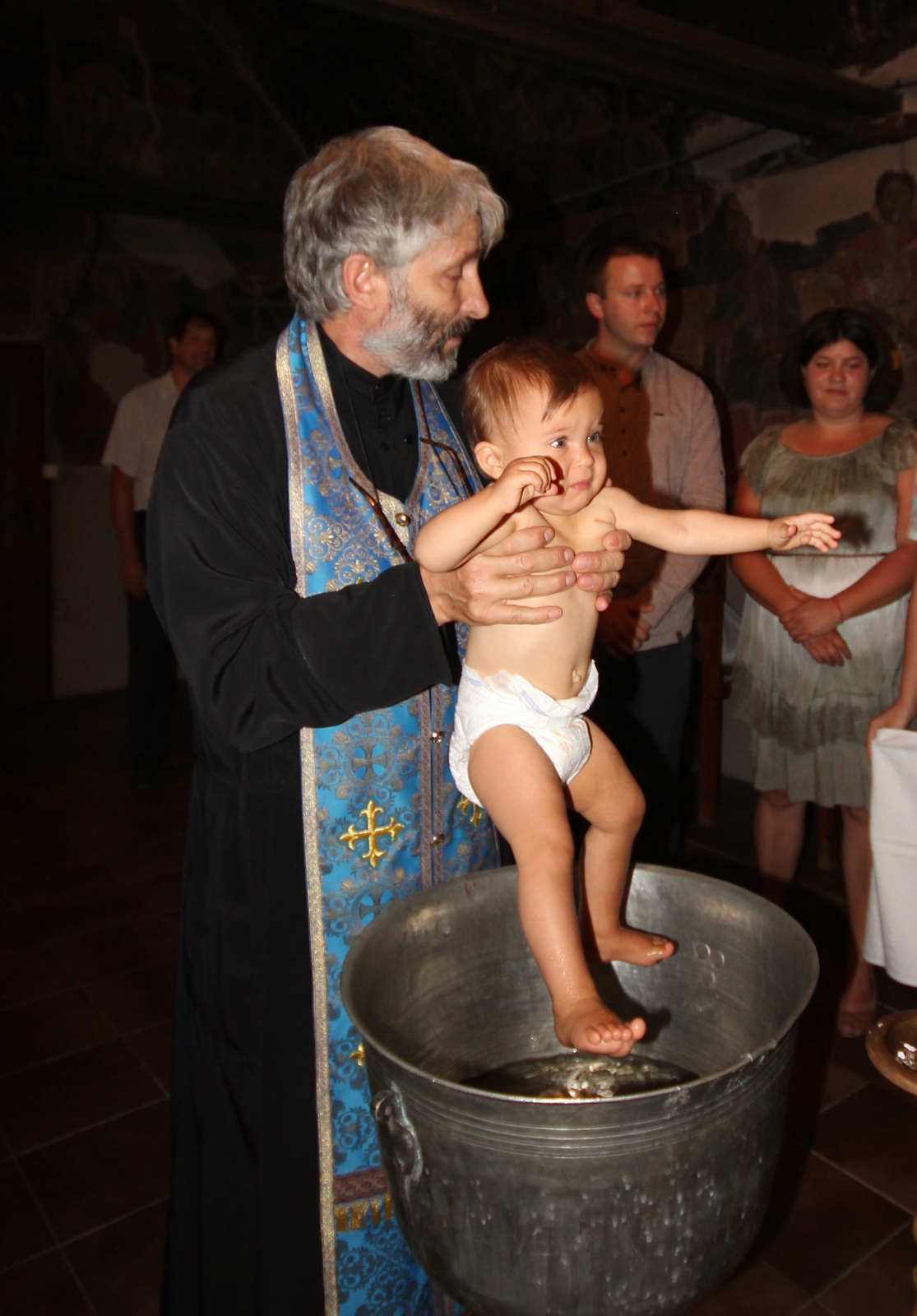 A baptism in Albanasi Convent