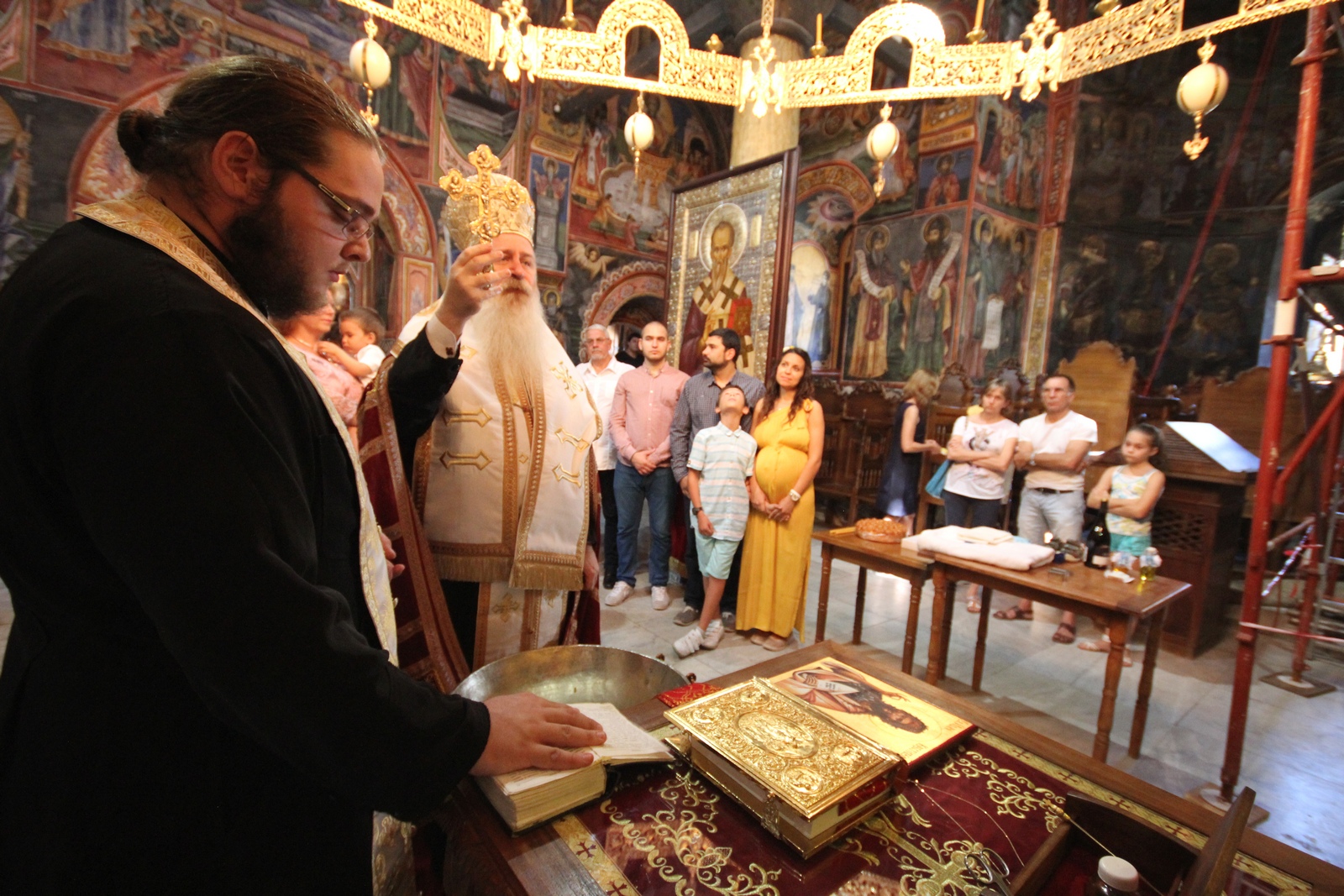The service in Trojanski Monastery