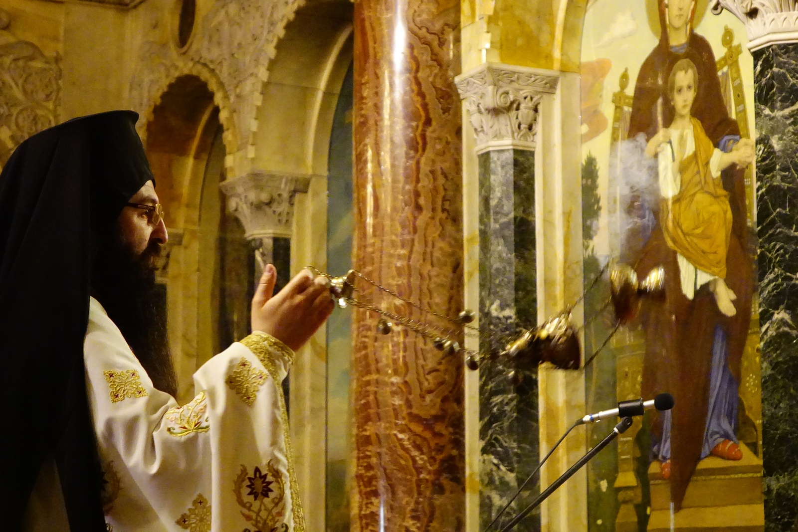 The Divine Liturgy in St. Alexander Nevski Cathedral in Sofia