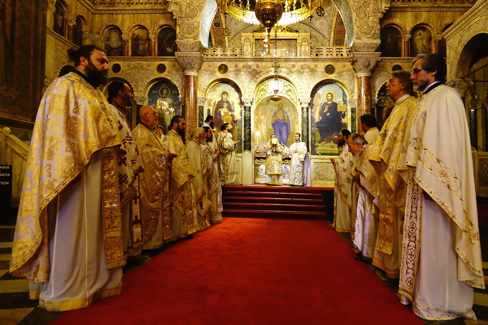 The Divine Liturgy in St. Alexander Nevski Cathedral in Sofia