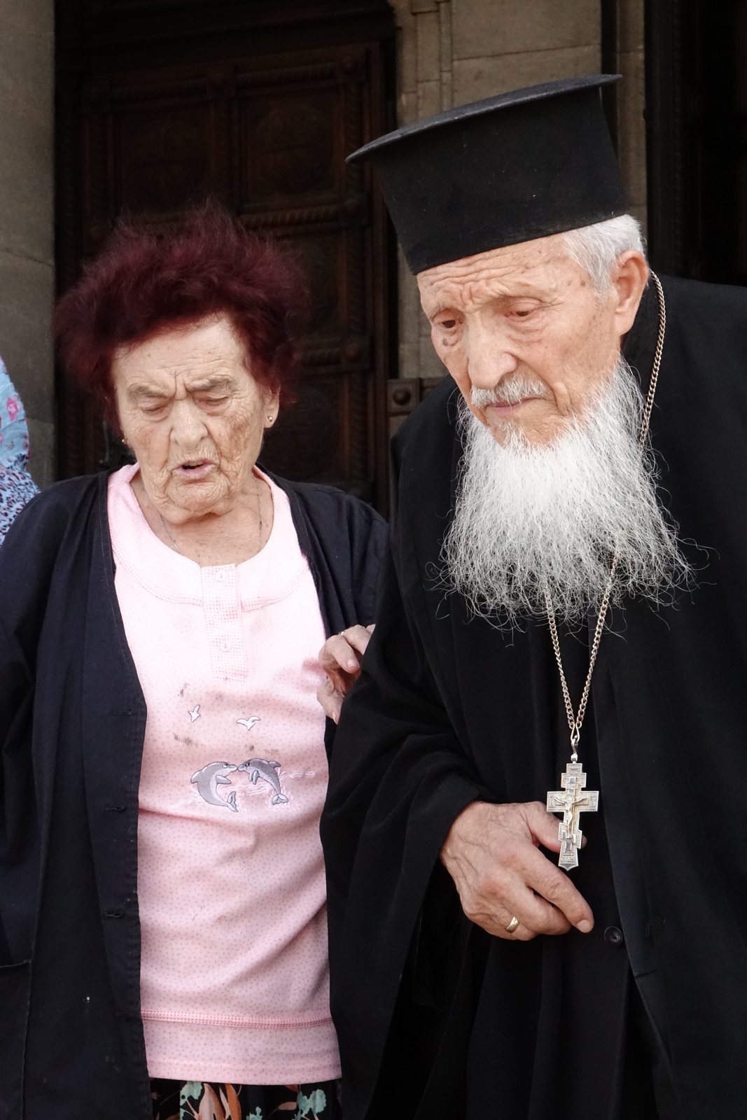 On the way from the church
