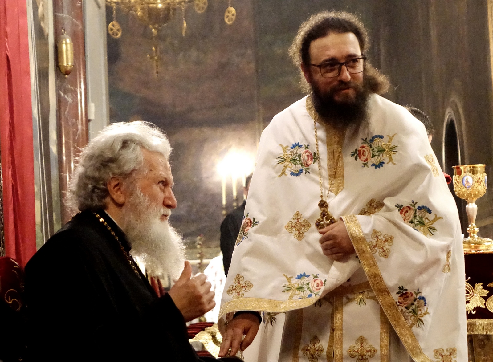 At Divine Liturgy in St. Alexander Nevski Cathedral in Sofia