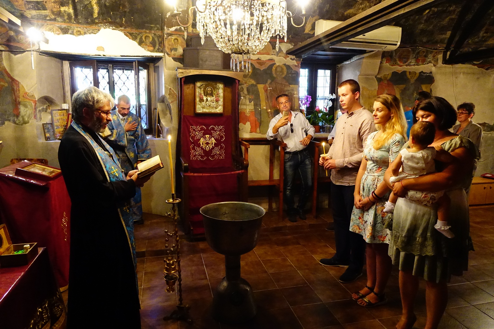 A baptism at Albanasi Convent