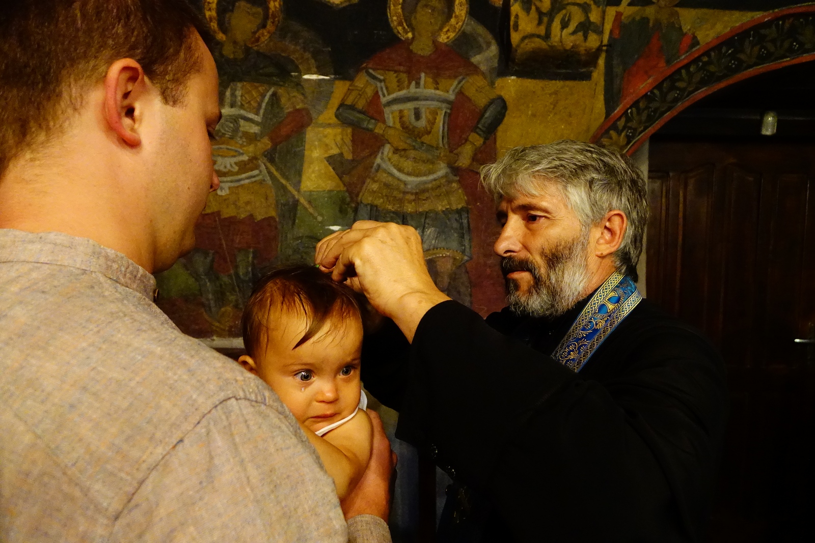 A baptism at Albanasi Convent