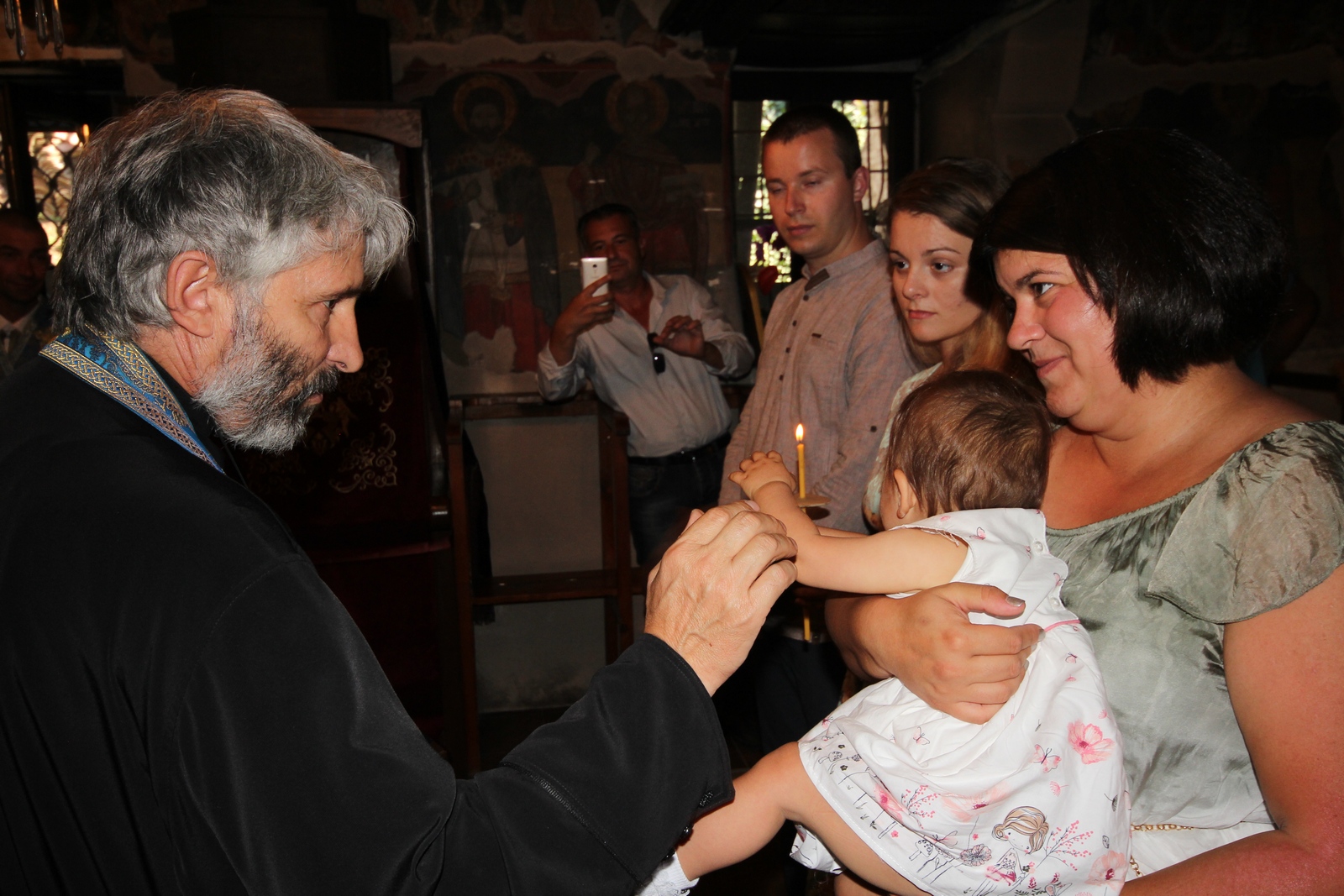 A baptism at Albanasi Convent