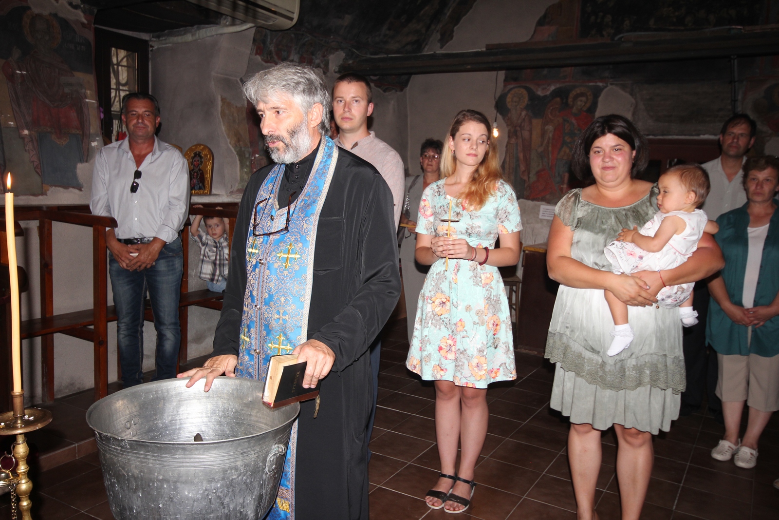 A baptism at Albanasi Convent