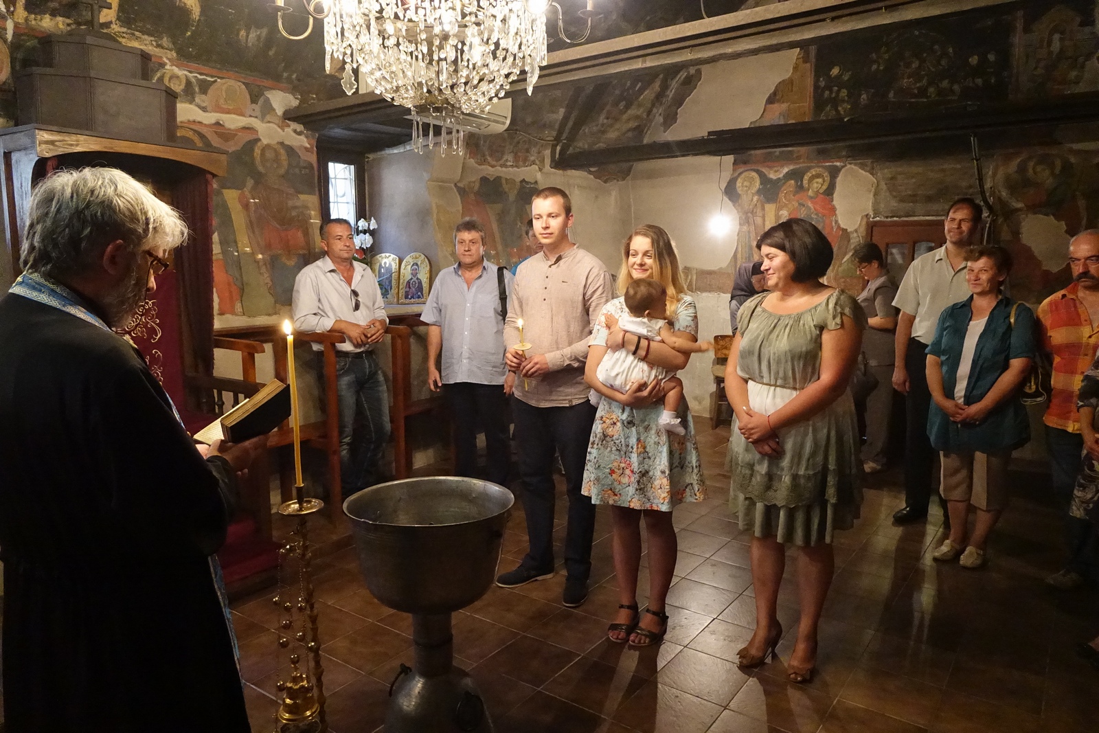 A baptism at Albanasi Convent