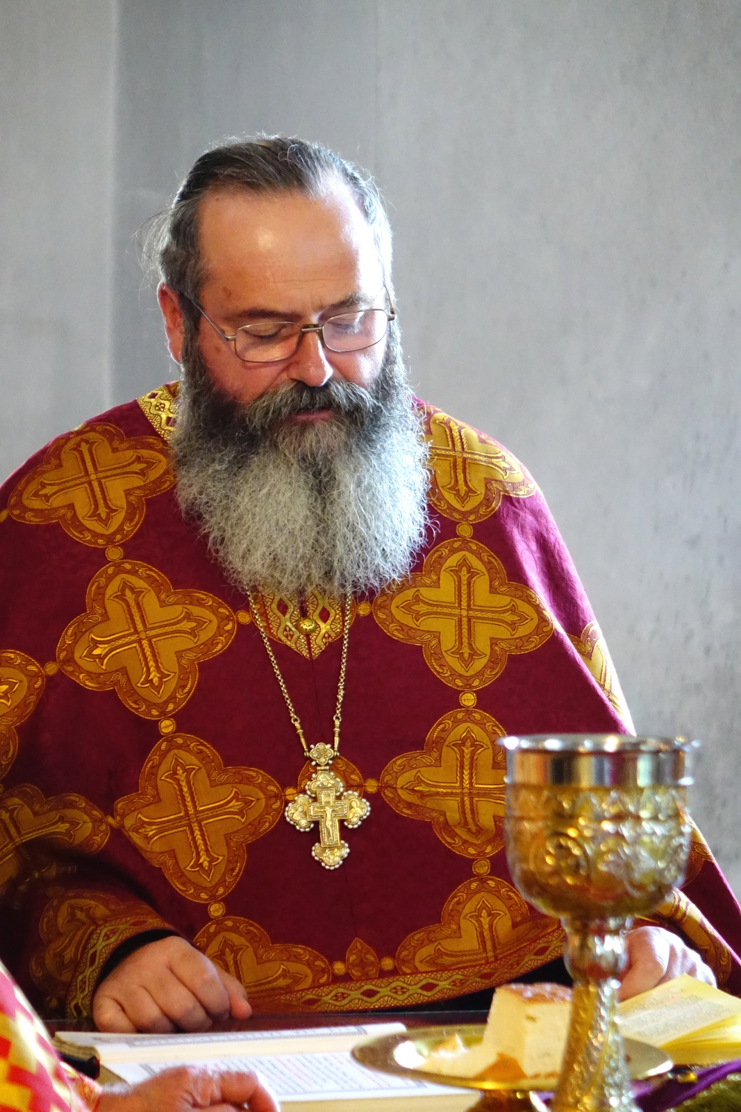 Fr. Angel in St. John the Baptist Orthodox church