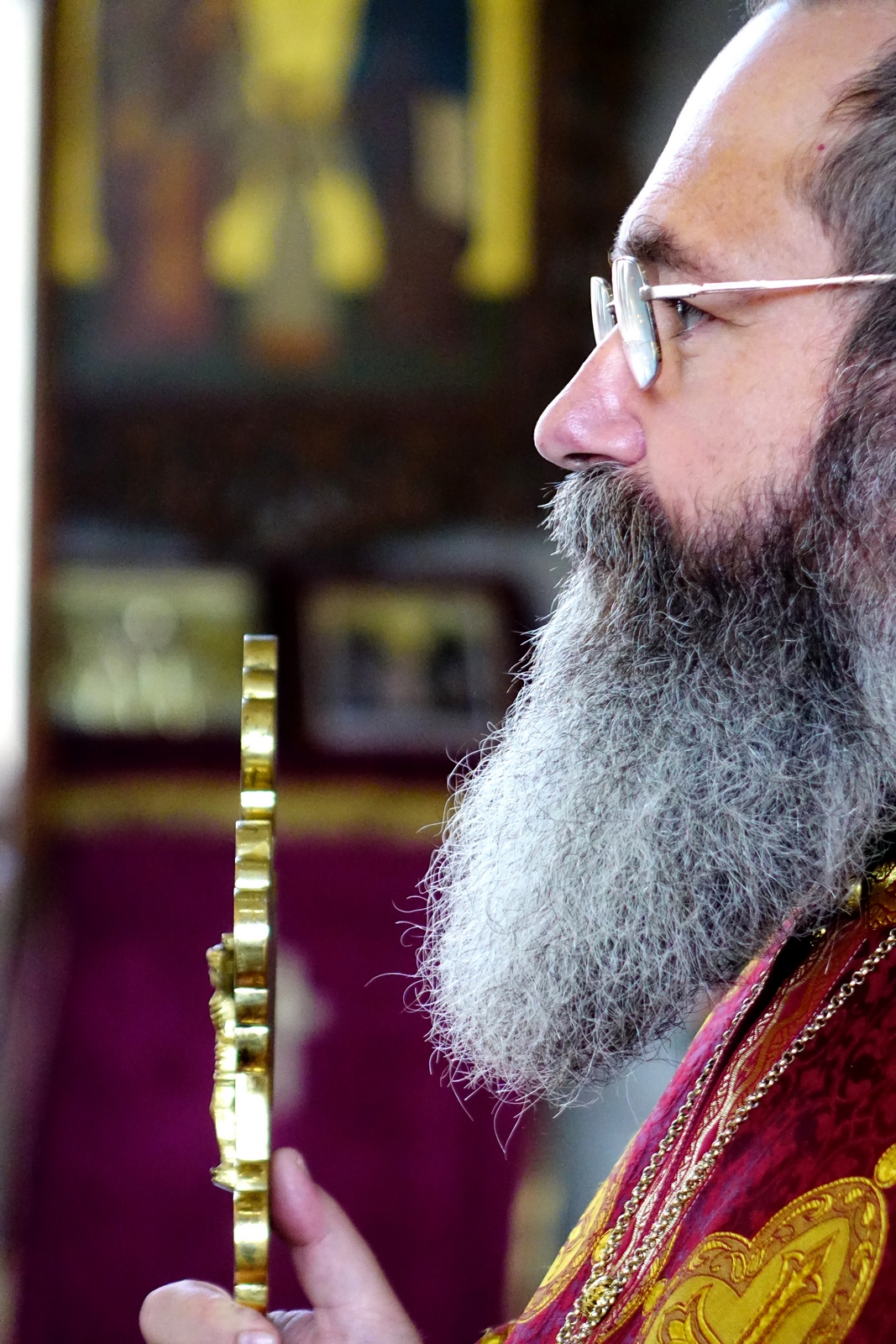 Fr. Angel in St. John the Baptist Orthodox church