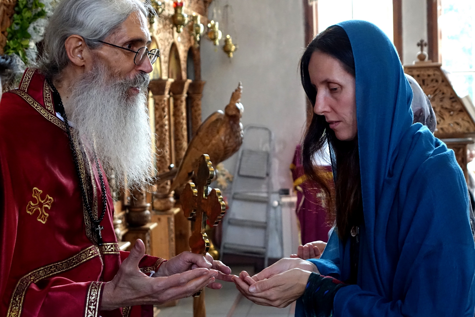 After Divine Liturgy in St. John the Baptist Orthodox church in Sofia-Obelya