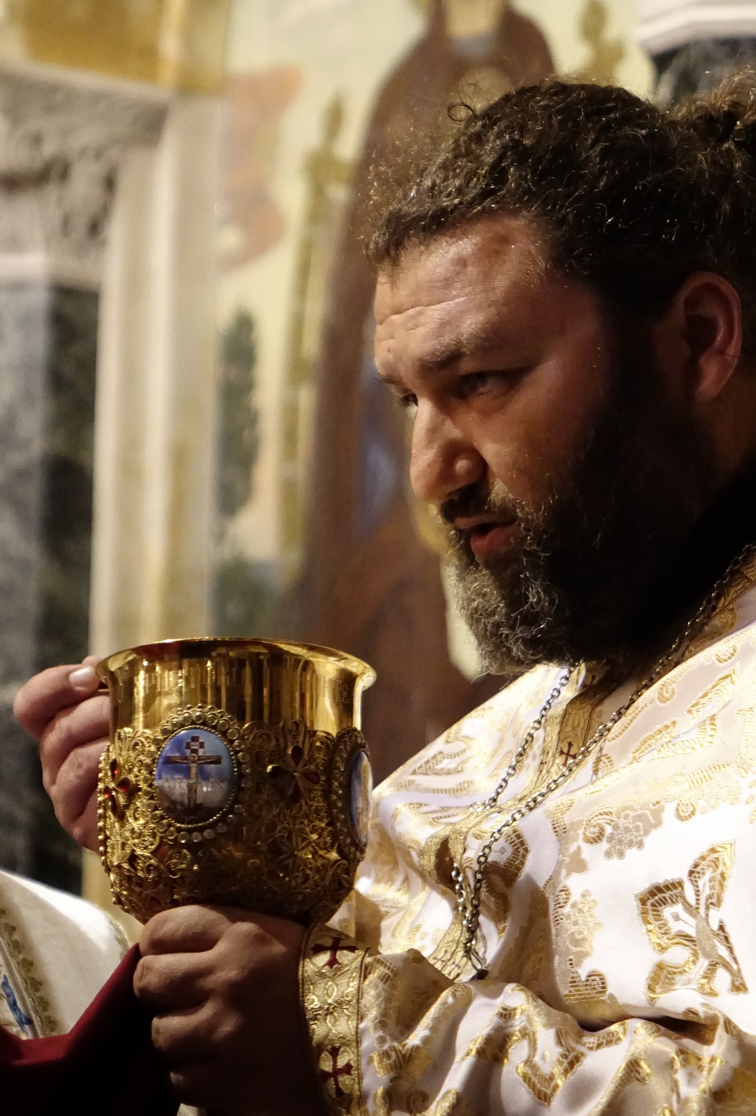 The Divine Liturgy in St. Alexander Nevski Cathedral in Sofia