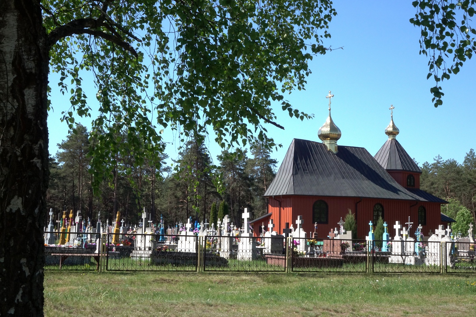 The Orthodox cementary church in Czeremcha