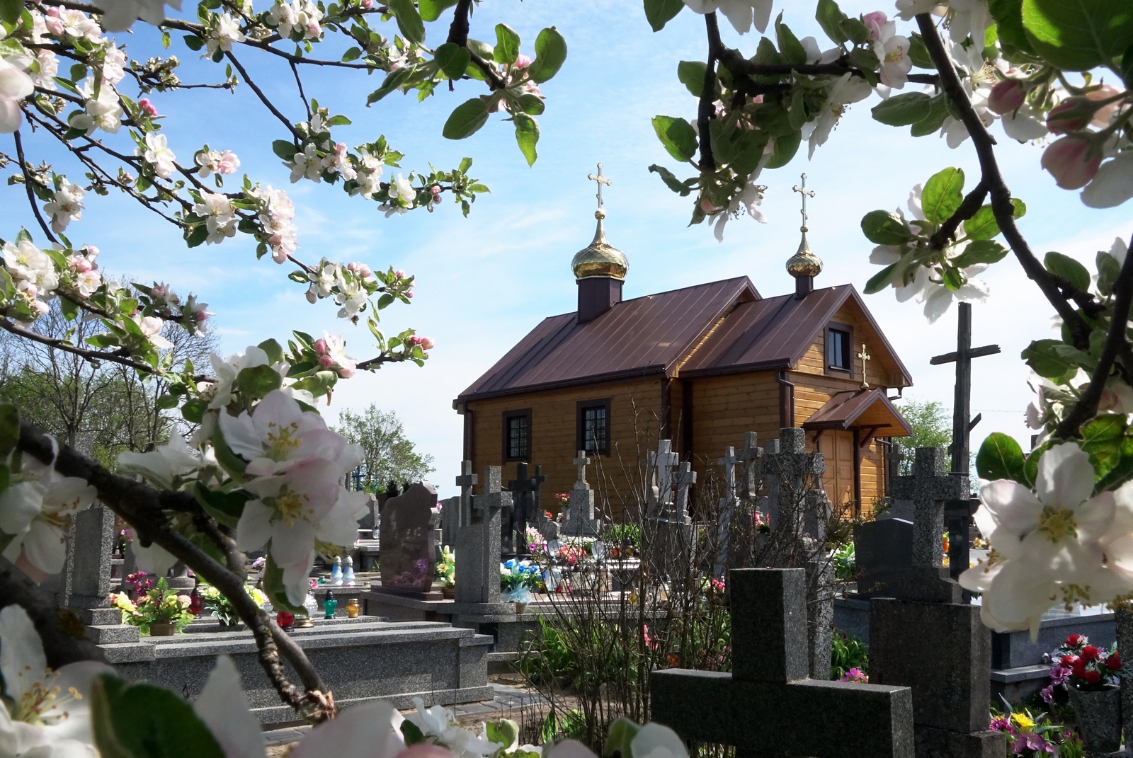 The Orthodox cementary church in Knorydy